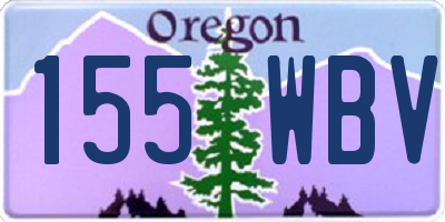 OR license plate 155WBV