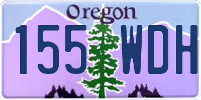 OR license plate 155WDH
