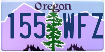OR license plate 155WFZ