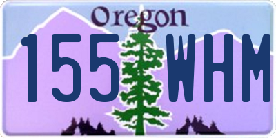 OR license plate 155WHM