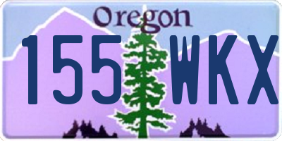 OR license plate 155WKX
