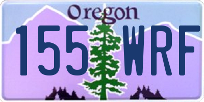 OR license plate 155WRF