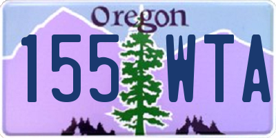 OR license plate 155WTA