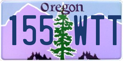 OR license plate 155WTT