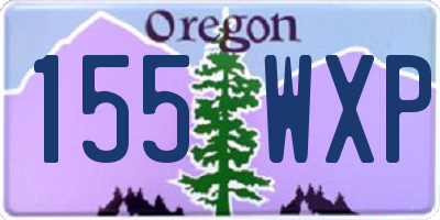 OR license plate 155WXP