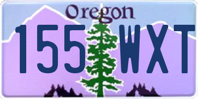 OR license plate 155WXT