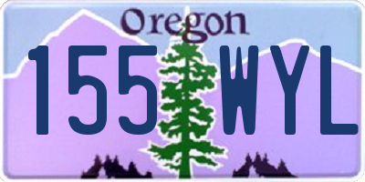 OR license plate 155WYL