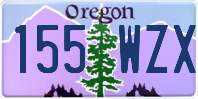 OR license plate 155WZX