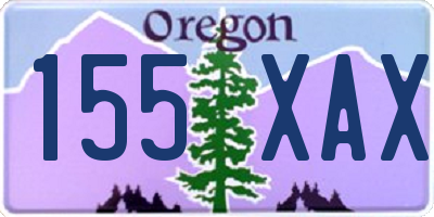 OR license plate 155XAX