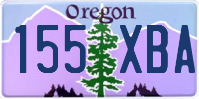OR license plate 155XBA
