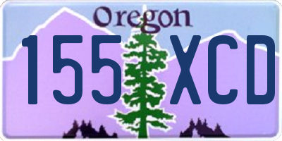 OR license plate 155XCD