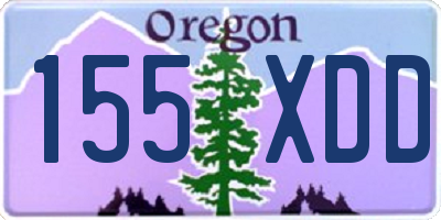 OR license plate 155XDD