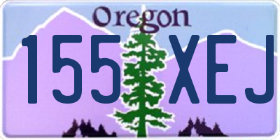 OR license plate 155XEJ