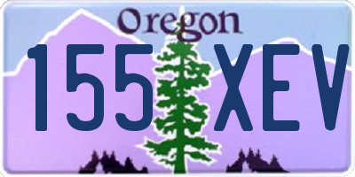 OR license plate 155XEV