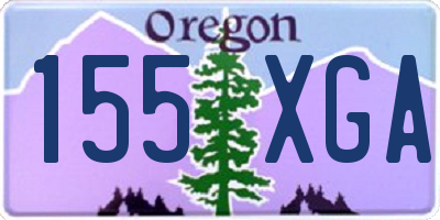 OR license plate 155XGA