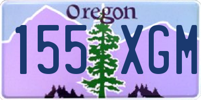 OR license plate 155XGM