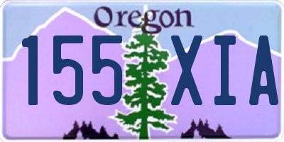 OR license plate 155XIA