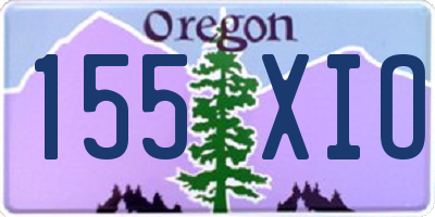 OR license plate 155XIO