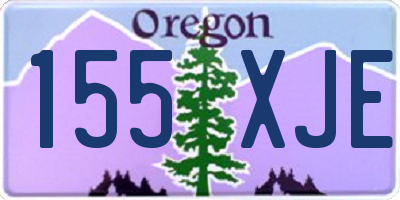 OR license plate 155XJE