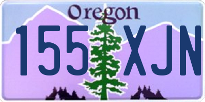 OR license plate 155XJN