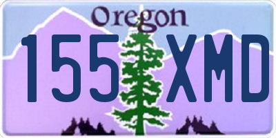 OR license plate 155XMD