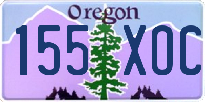 OR license plate 155XOC