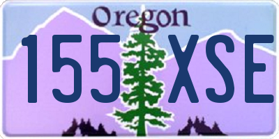 OR license plate 155XSE