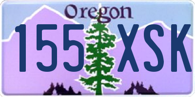 OR license plate 155XSK