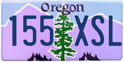 OR license plate 155XSL