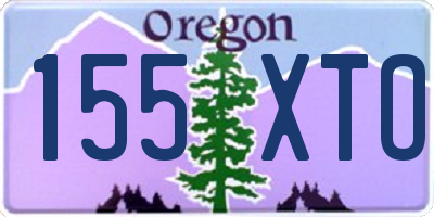 OR license plate 155XTO