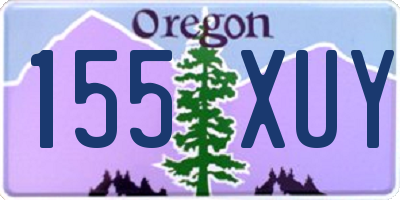 OR license plate 155XUY