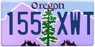OR license plate 155XWT