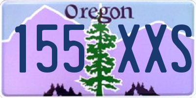 OR license plate 155XXS