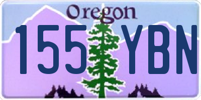 OR license plate 155YBN