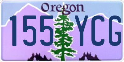OR license plate 155YCG