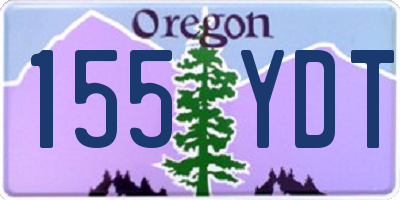 OR license plate 155YDT