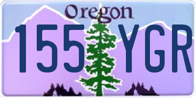 OR license plate 155YGR