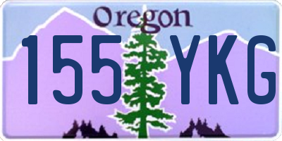 OR license plate 155YKG
