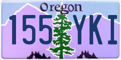 OR license plate 155YKI