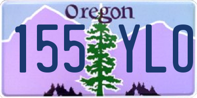 OR license plate 155YLO