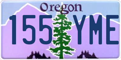 OR license plate 155YME