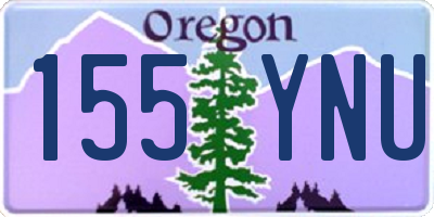 OR license plate 155YNU