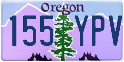 OR license plate 155YPV
