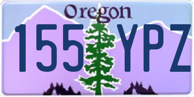 OR license plate 155YPZ
