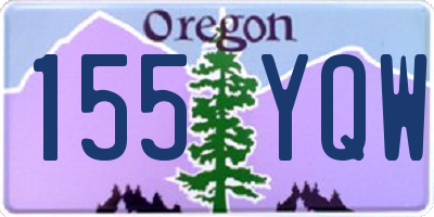 OR license plate 155YQW