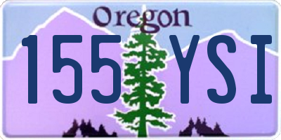 OR license plate 155YSI