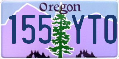 OR license plate 155YTO