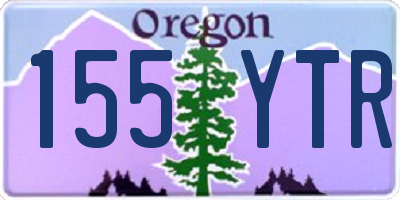 OR license plate 155YTR