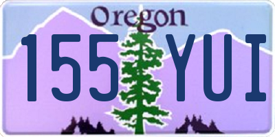 OR license plate 155YUI
