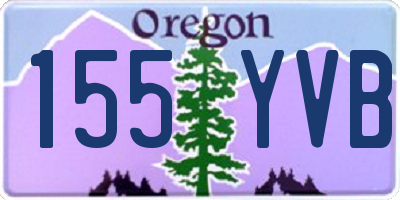 OR license plate 155YVB